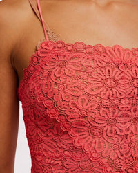 LOVE AND LACE CAMI, AGED CORAL