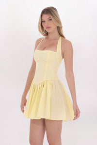 HALTER A-LINE DRESS