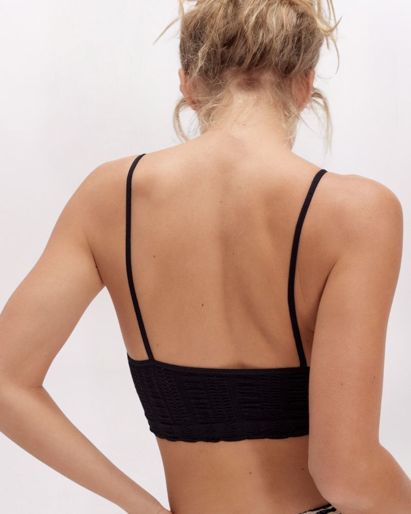 HEIRLOOM SEAMLESS BRALETTE, BLACK