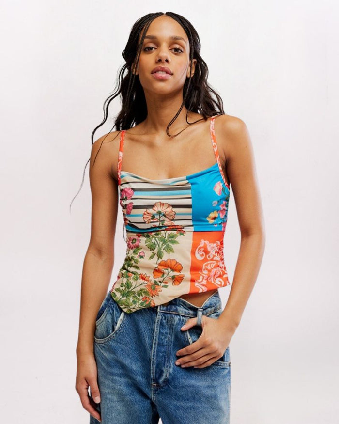 MIX PRINT ESTELLA TANK, POP COMBO