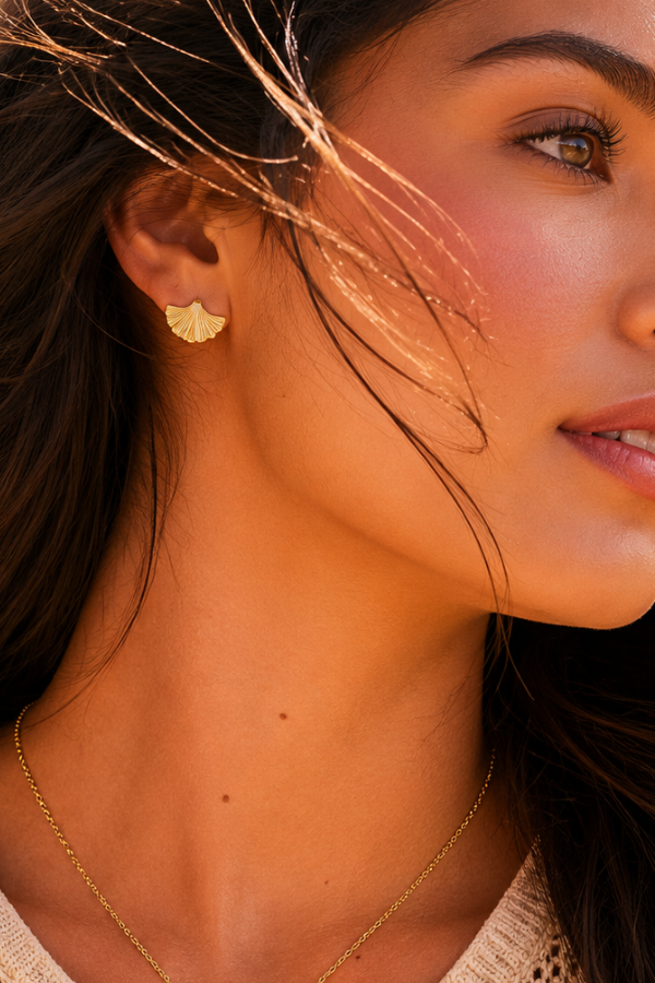 GINGKO LEAF EARRING