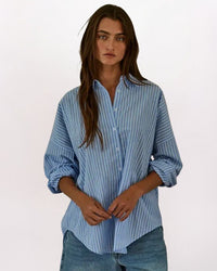 STRIPES SLOUCHY BUTTONDOWN