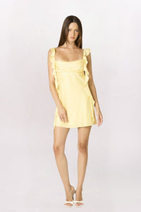 *SEE REF* JELLYFISH DRAPE BACK DRESS - YELLOW