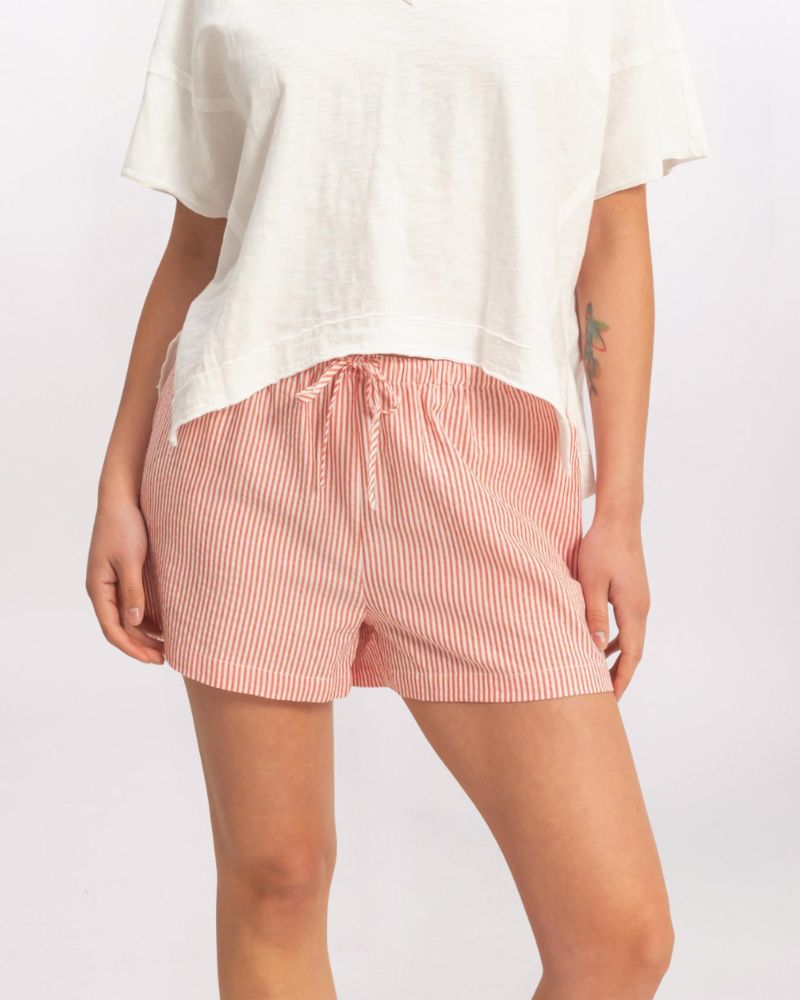 SEERSUCKER SHORT, RED