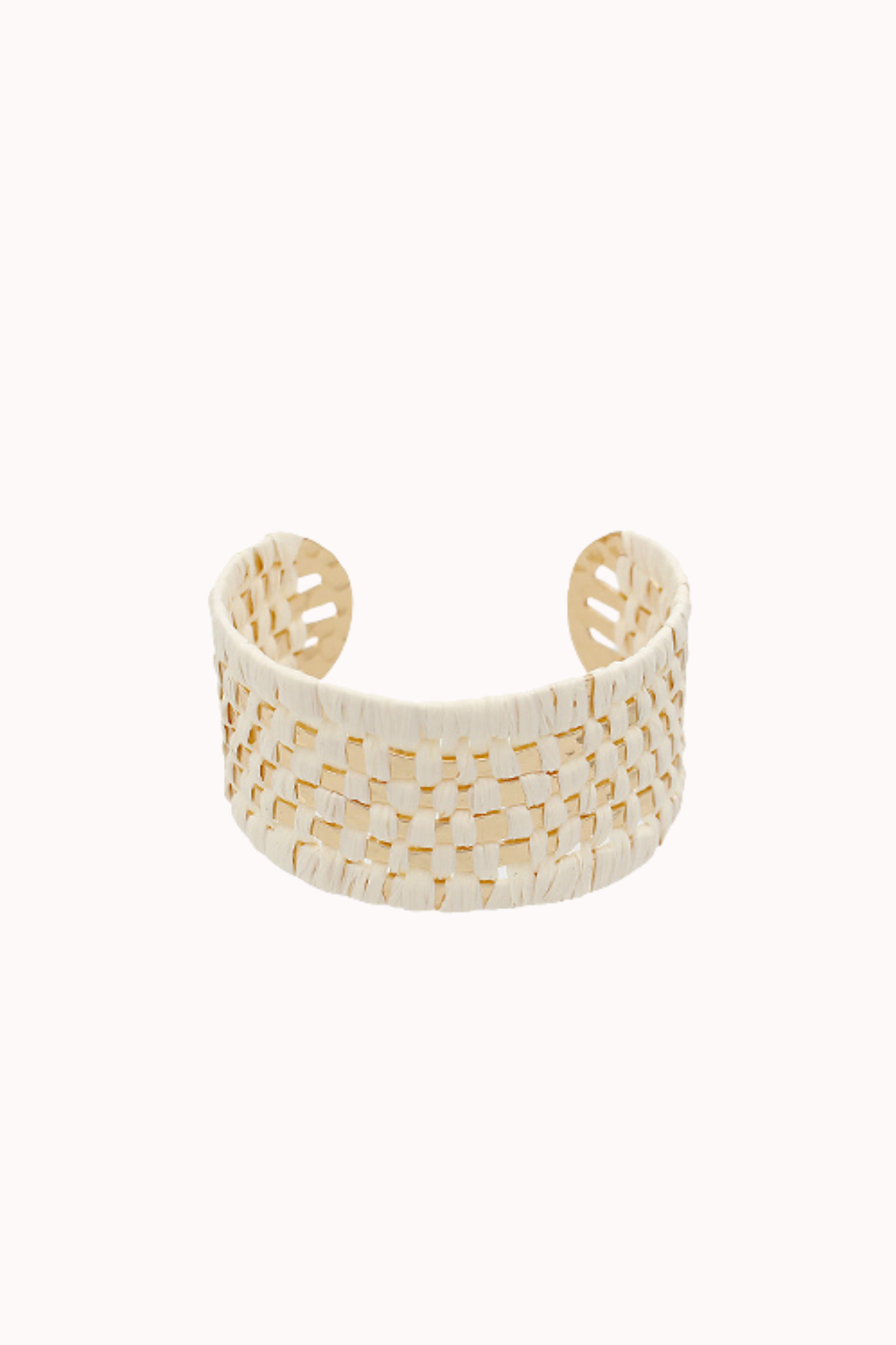 RAFFIA WOVEN CUFF