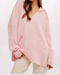 TRAVIS POLO TOP, PALE ROSETTE