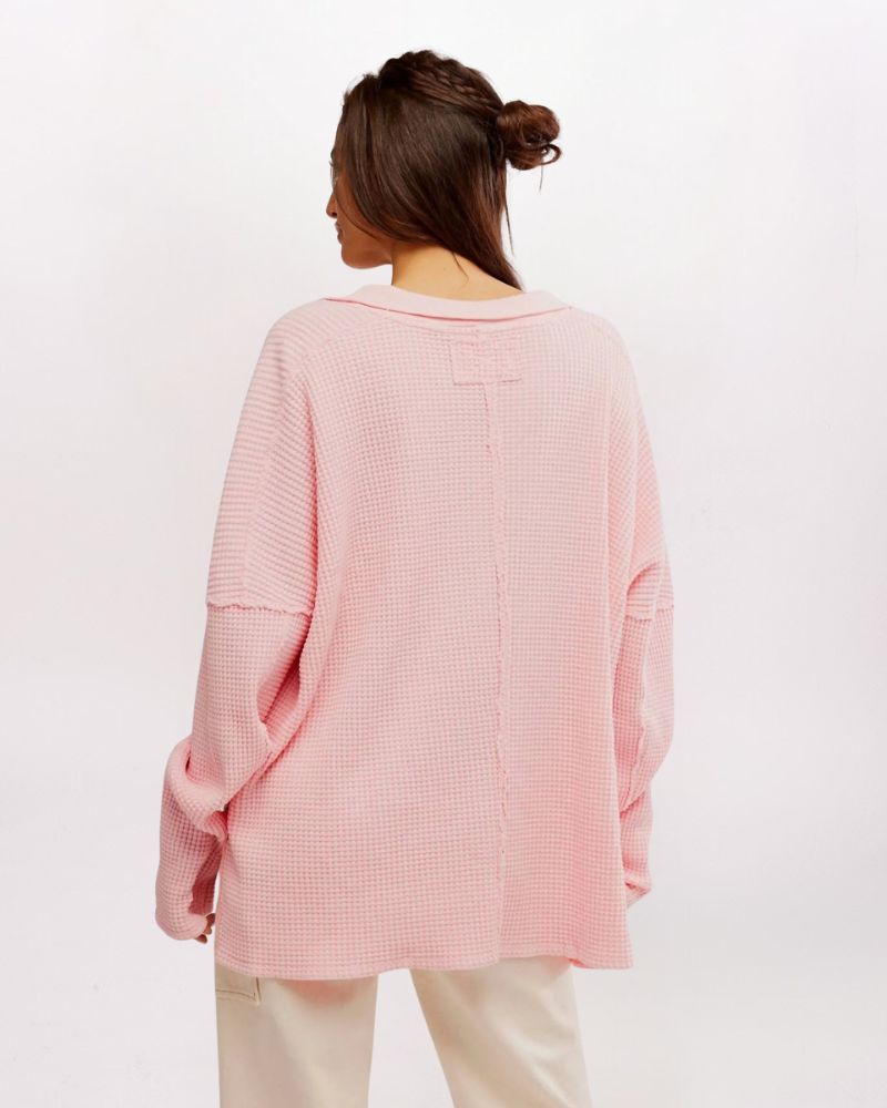 TRAVIS POLO TOP, PALE ROSETTE